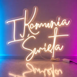 1 Komunia Święta Neon LED 80x55 cm – Ledon Neon Flex Gdynia