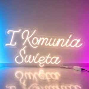 1 Komunia Święta Neon LED 100x50 cm – Ledon Neon Flex Gdynia