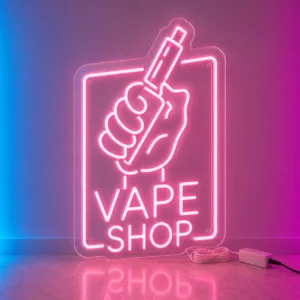 Vape Shop Neon LED z Logiem 73x51 cm – Ledon Neon Flex Gdynia