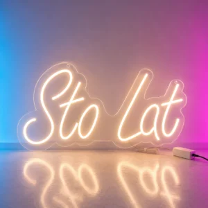 Sto Lat Neon LED 60x30 cm – Ledon Neon Flex Gdynia