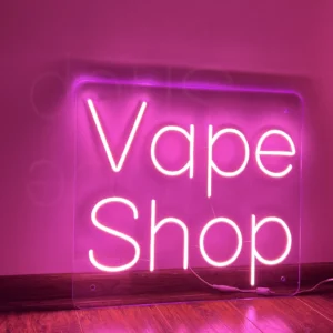 Vape Shop Neon LED 45x45 cm - Neon do Sklepu Vape Gdynia